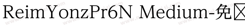 ReimYonzPr6N Medium字体转换